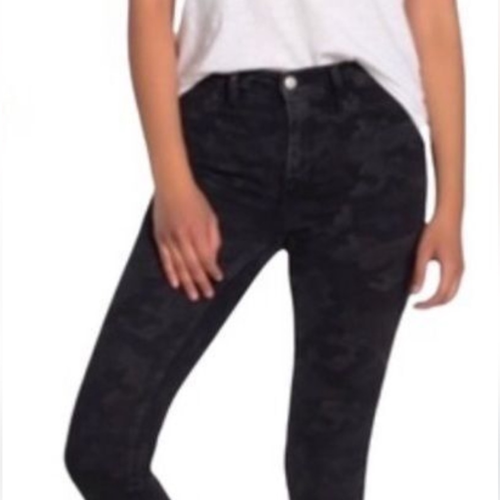 Free People Camo High Waist Denim Long & Lean Jeans Size 27R - Picture 2 of 8
